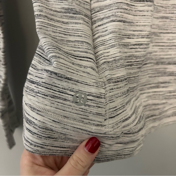 Lululemon Close to Crossing Long Sleeve Rulu Space Dye Camo White Silver Spoon - Picture 6 of 6